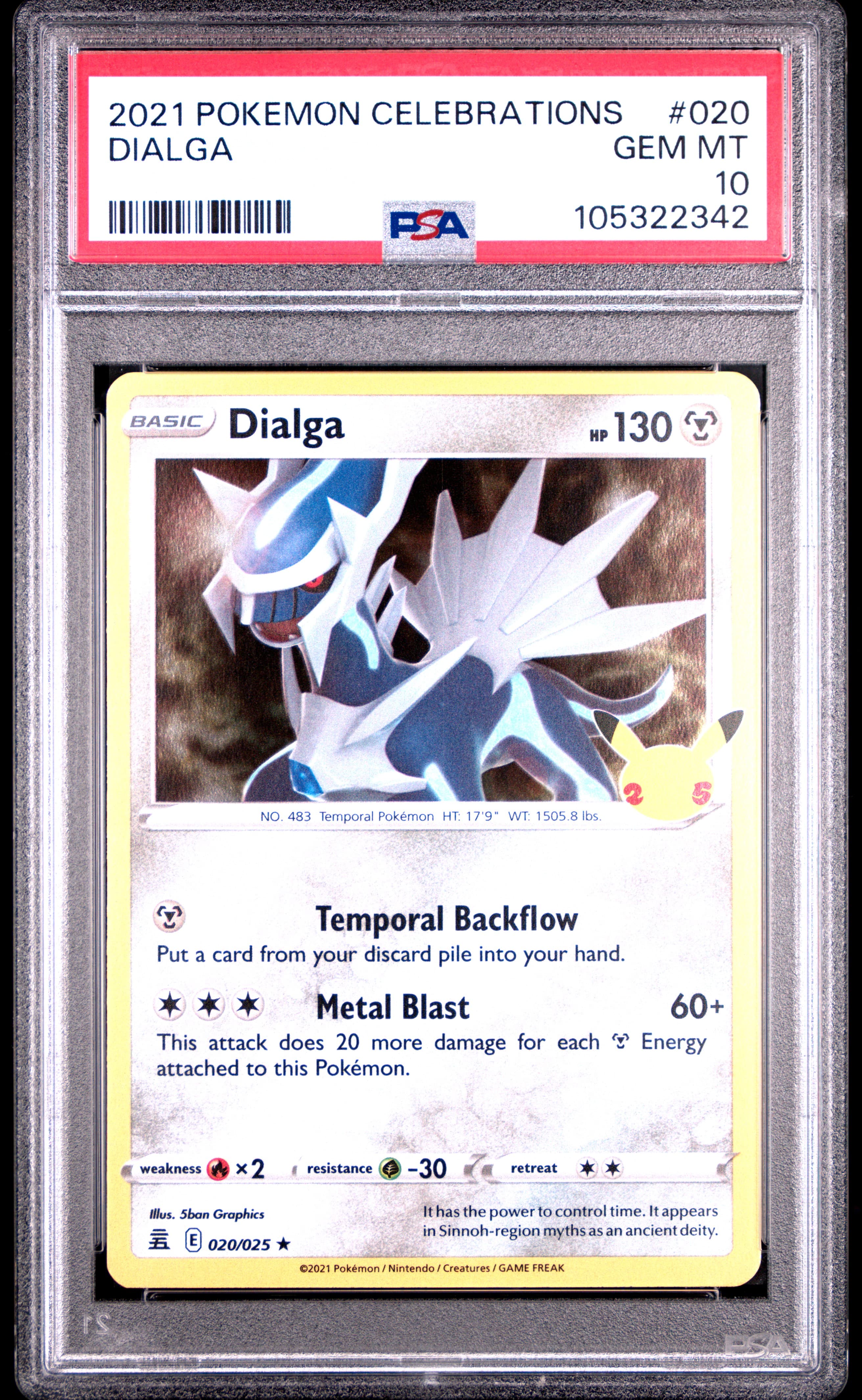 2021 Celebrations Dialga (PSA 10)