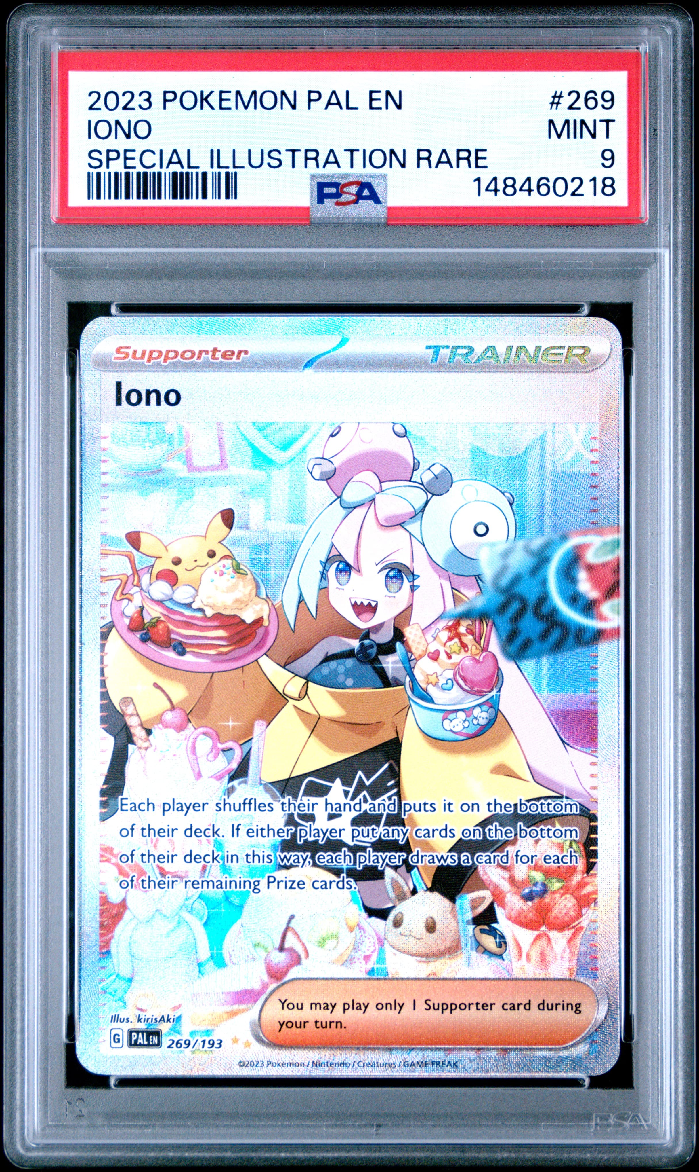 2023 Pal En-Paldea Evolved Iono (PSA 9)