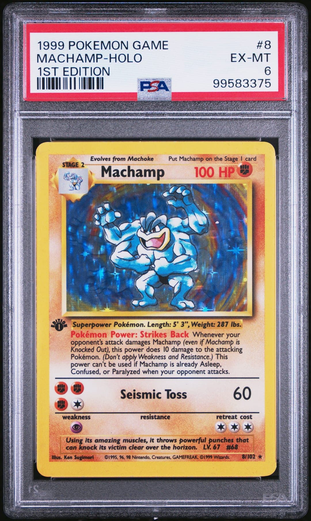 1999 Game Machamp-Holo 1st Edition
